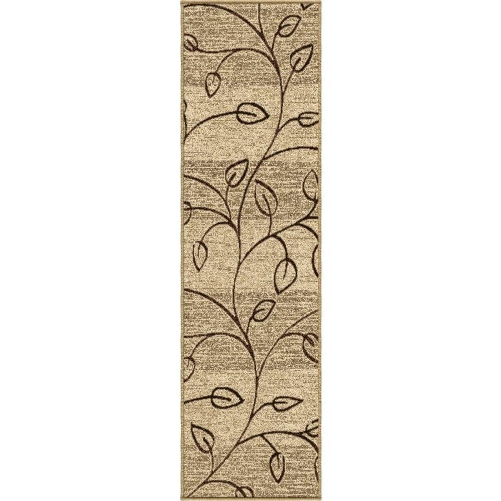 Carolina Weavers Bermuda Collection Kingdrift Beige Runner - 2'3 x 8'