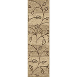 Carolina Weavers Bermuda Collection Kingdrift Beige Runner - 2'3 x 8'
