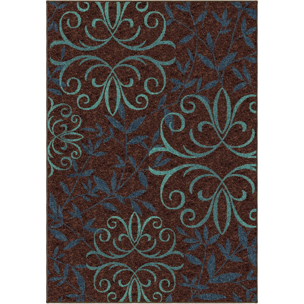 Carolina Weavers Cocamo Collection Journey Brown Area Rug (5'2 x 7'6) - 5'2" x 7'6"