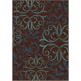 Carolina Weavers Cocamo Collection Journey Brown Area Rug (5'2 x 7'6) - 5'2" x 7'6"