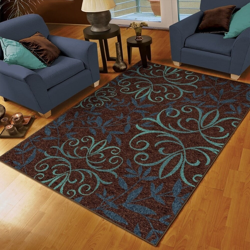 Carolina Weavers Cocamo Collection Journey Brown Area Rug (5'2 x 7'6) - 5'2" x 7'6"