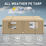 Carport, 10×20 Heavy Duty Portable Carport Garage Tent for Outdoor Storage Shelter