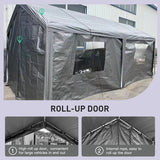 Carport, 10×20 Heavy Duty Portable Carport Garage Tent for Outdoor Storage Shelter