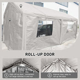 Carport, 10×20 Heavy Duty Portable Carport Garage Tent for Outdoor Storage Shelter