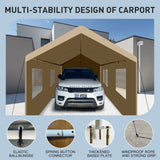 Carport, 10×20 Heavy Duty Portable Carport Garage Tent for Outdoor Storage Shelter