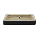 Carre 36” Rectangle Wall-Mount Bathroom Sink in Matte Black