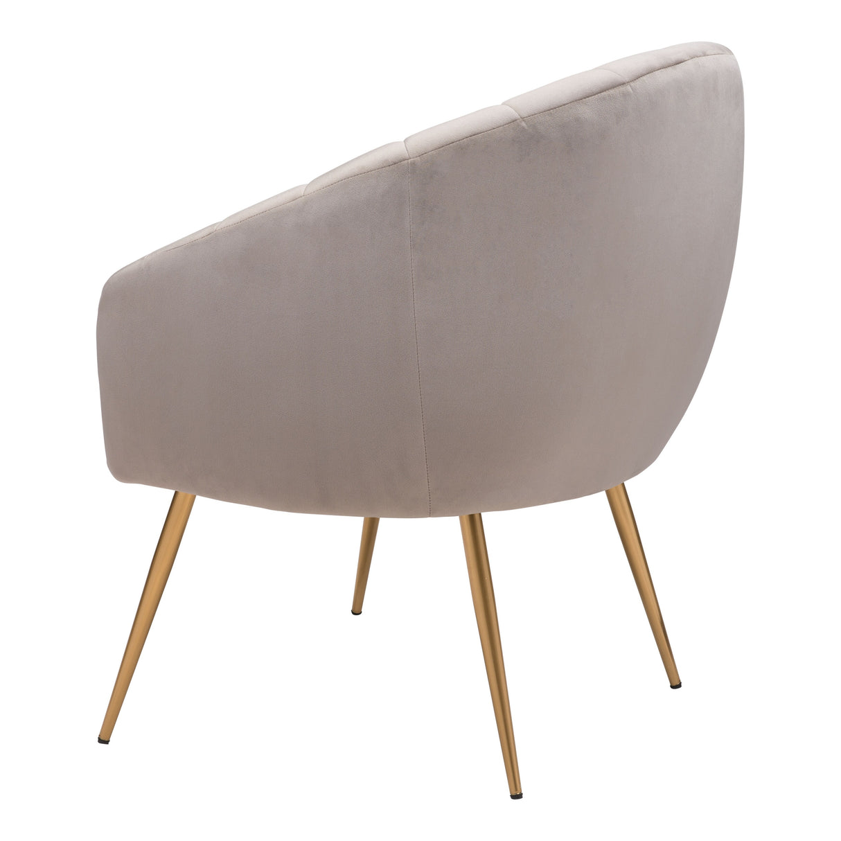 Carrie Rim Accent Chair Gray