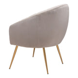 Carrie Rim Accent Chair Gray