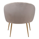 Carrie Rim Accent Chair Gray