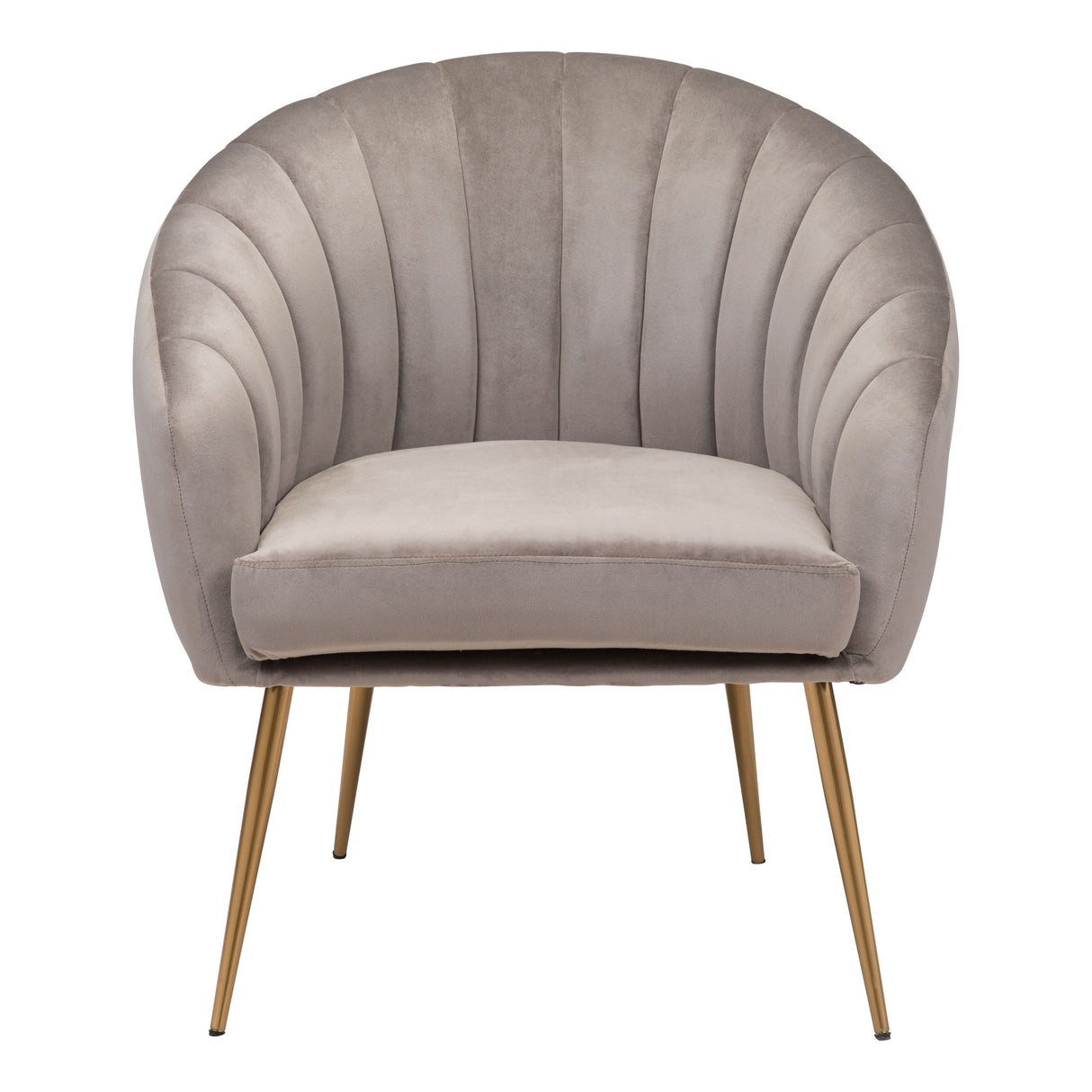 Carrie Rim Accent Chair Gray