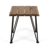 Carrizo Industrial Rustic Acacia Wood Side Table by Christopher Knight Home