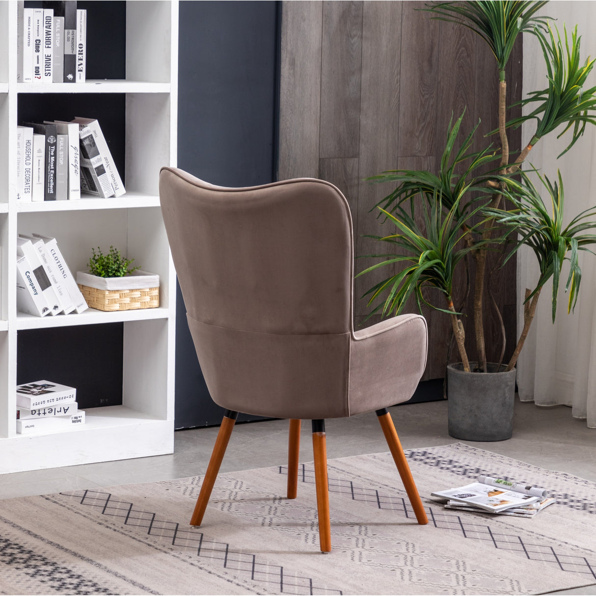 Carson Carrington Arvika Button-tufted High-back Velvet Accent Chair