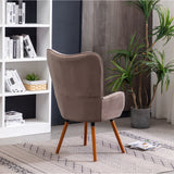 Carson Carrington Arvika Button-tufted High-back Velvet Accent Chair