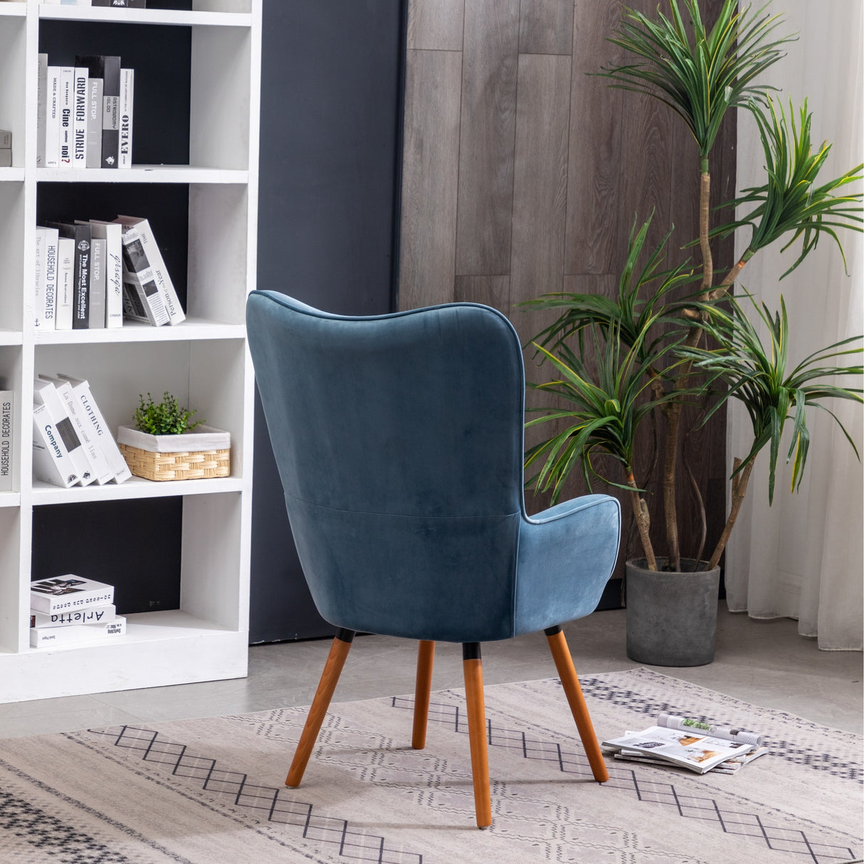 Carson Carrington Arvika Button-tufted High-back Velvet Accent Chair