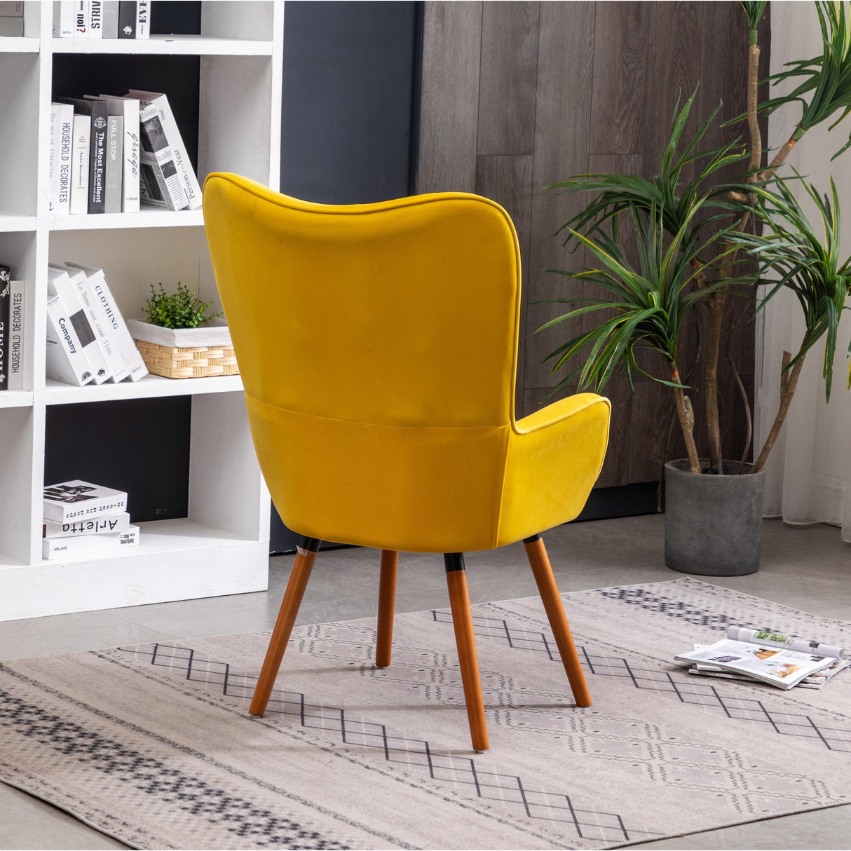 Carson Carrington Arvika Button-tufted High-back Velvet Accent Chair