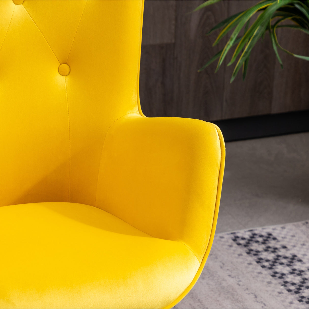Carson Carrington Arvika Button-tufted High-back Velvet Accent Chair