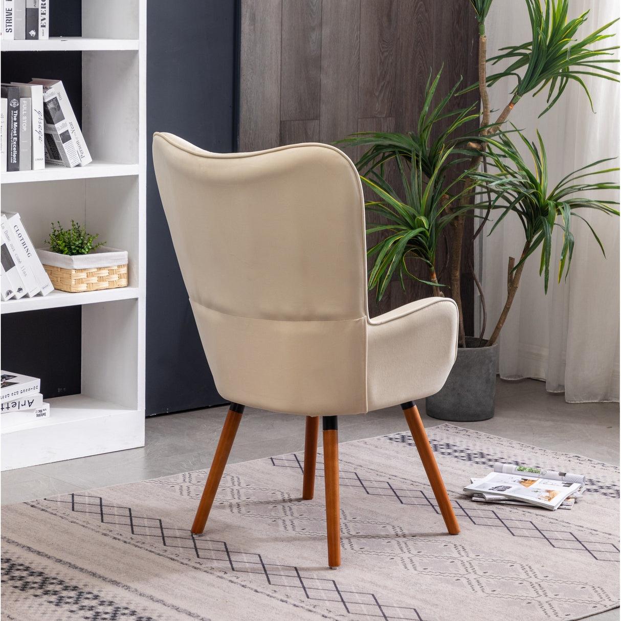 Carson Carrington Arvika Button-tufted High-back Velvet Accent Chair