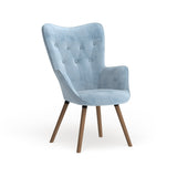 Carson Carrington Arvika Button-tufted High-back Velvet Accent Chair