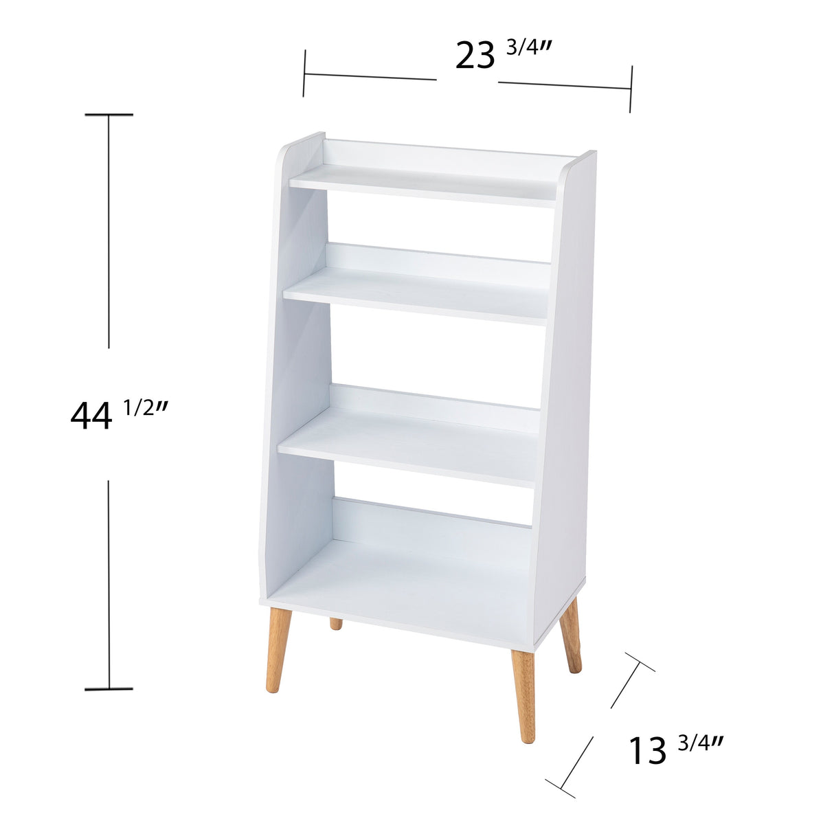 SEI Furniture Barrencroft Mid-century Modern Wood Leaning Ladder Bookcase