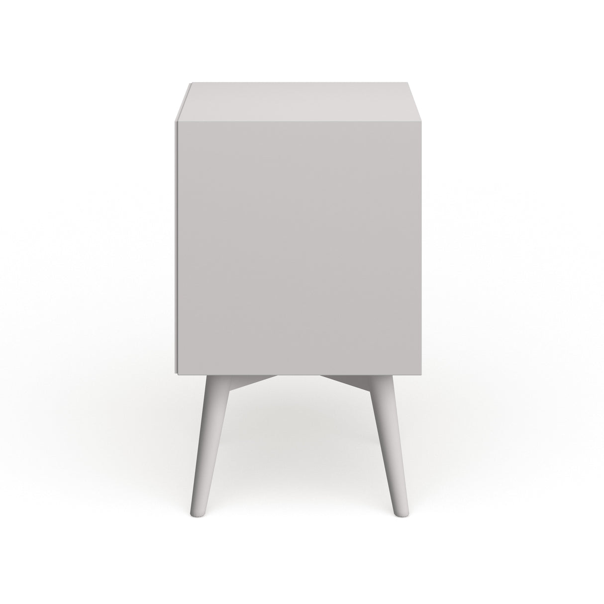 Mid-century Wood/Veneer 2-drawer Nightstand