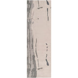 Carson Carrington Brorup Hand-tufted Grey Abstract Plush Wool Runner Rug - 2'6" x 8' Runner
