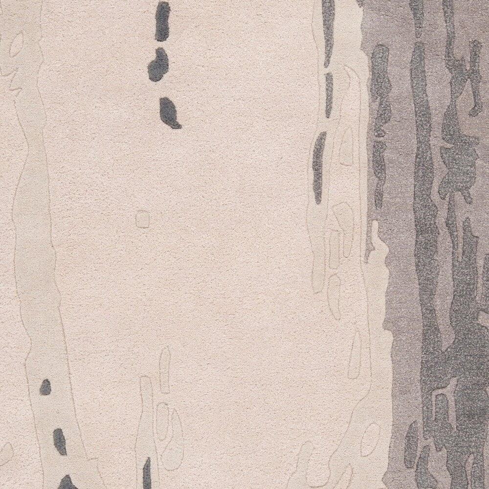 Carson Carrington Brorup Hand-tufted Grey Abstract Plush Wool Runner Rug - 2'6" x 8' Runner