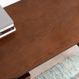 SEI Furniture Casella Midcentury Modern Writing Desk with Storage