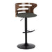 Carson Carrington Cranagh Adjustable Bar Stool with Rounded T Footrest (Set of 2)
