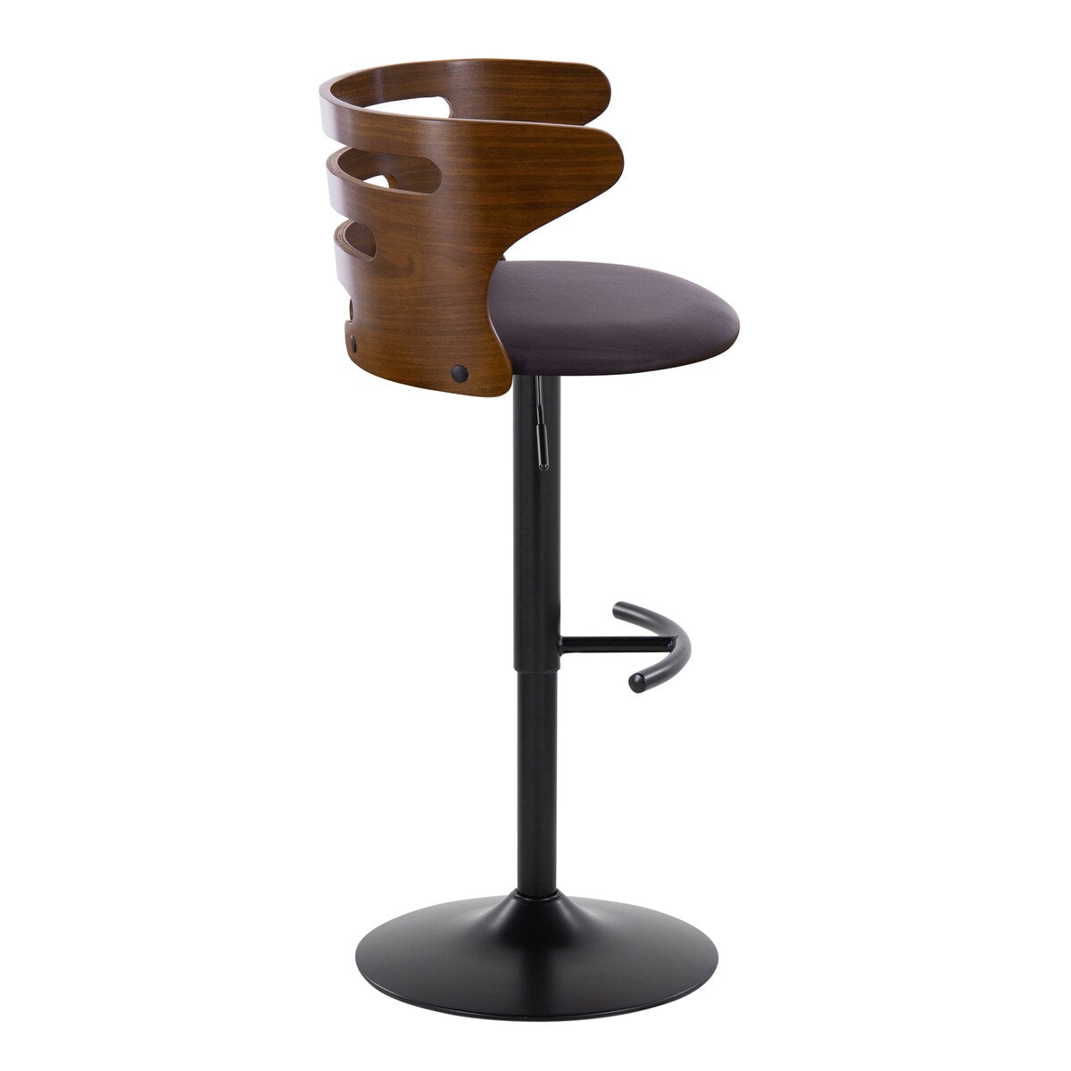 Carson Carrington Cranagh Adjustable Bar Stool with Rounded T Footrest (Set of 2)
