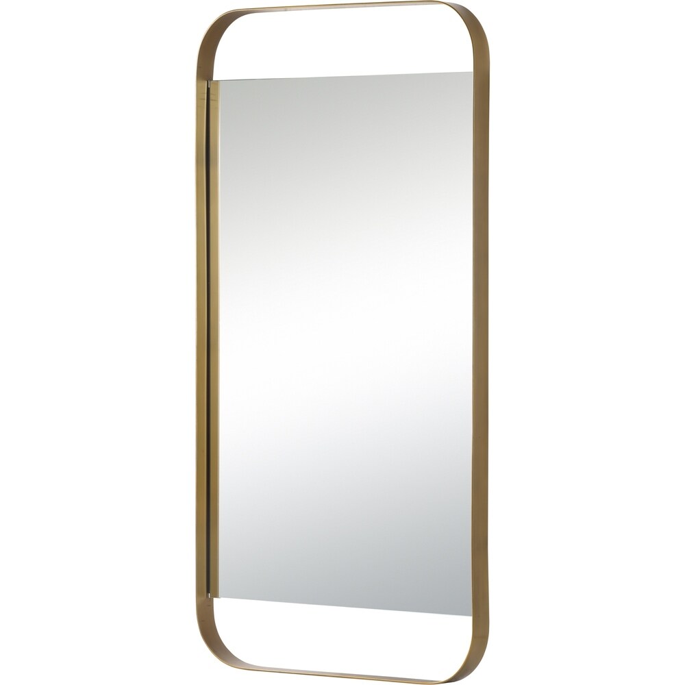 Carson Carrington Hjuljern Framed Painted Antique Brass Mirror