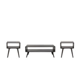 Steve Silver Carson Carrington Home Elnora Mid-Century 3-Piece Occasional Set