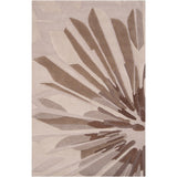 Carson Carrington Hornslet Hand-tufted Grey Tower Floral Wool Area Rug - 5' x 8'