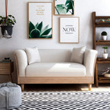 Carson Carrington Idbacka Modern Cream Loveseat