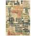 Style Haven Igelosa Distressed Patchwork Orange/Grey Area Rug