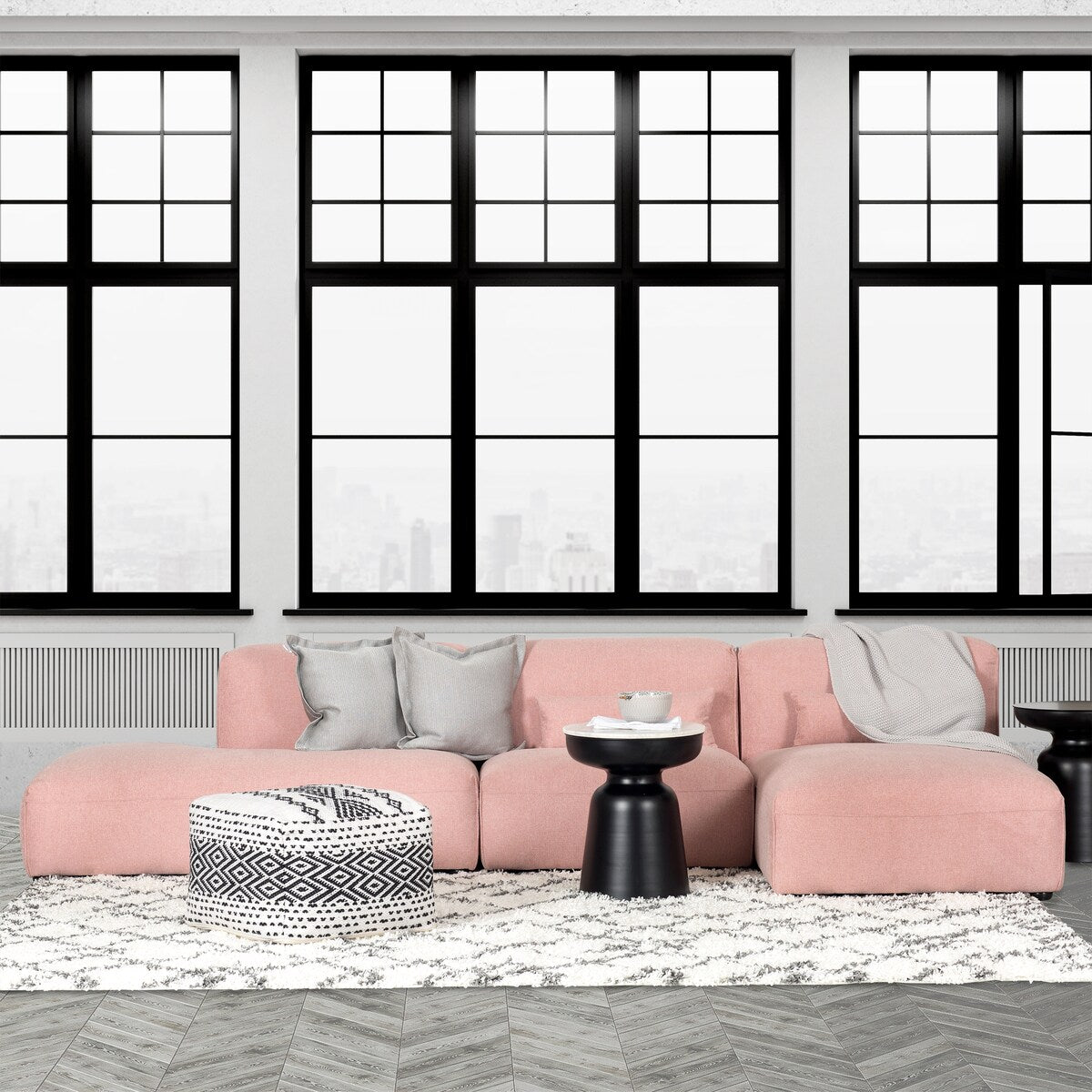 Poly and Bark Infina Left Armless Modular 2 Piece Sofa