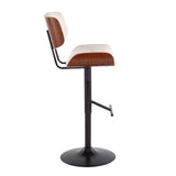 Carson Carrington Leksand Adjustable Bar Stool with Straight T Footrest (Set of 2)