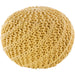 Carson Carrington Pahkuri Modern Knitted 20-inch Round Pouf