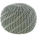 Carson Carrington Pahkuri Modern Knitted 20-inch Round Pouf