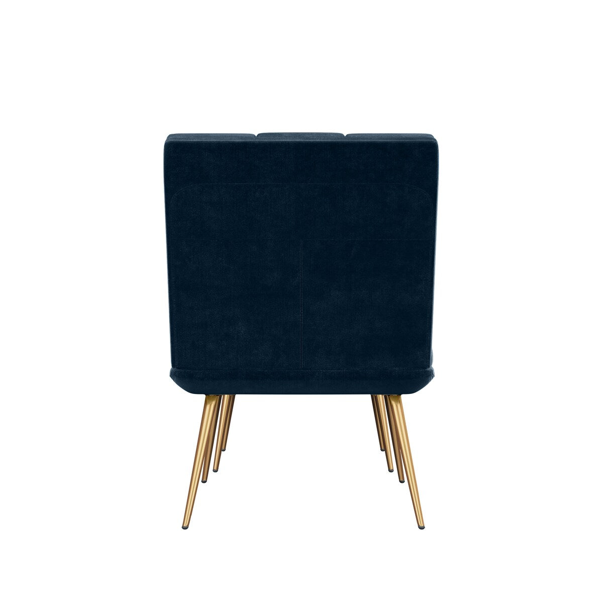 Carson Carrington Pama Velvet Modern Tufted Armless Chair and Ottoman