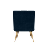 Carson Carrington Pama Velvet Modern Tufted Armless Chair and Ottoman