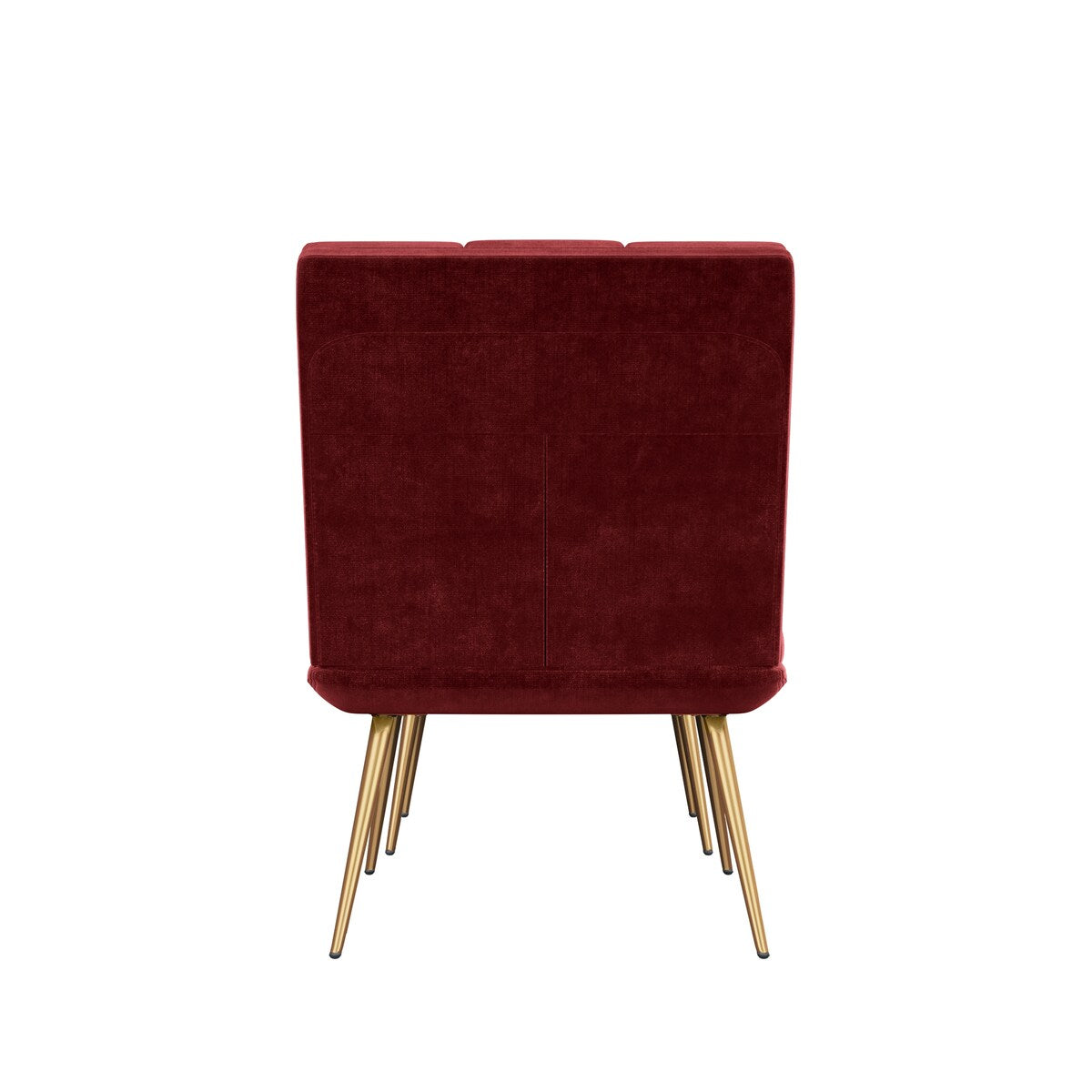 Carson Carrington Pama Velvet Modern Tufted Armless Chair and Ottoman