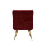 Carson Carrington Pama Velvet Modern Tufted Armless Chair and Ottoman