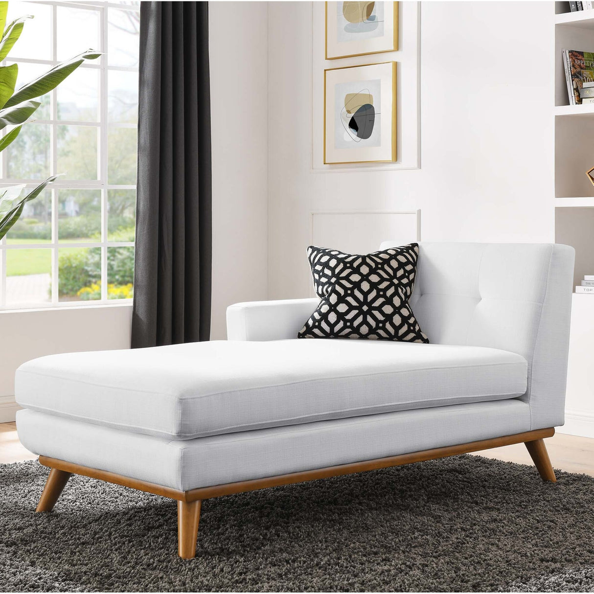 Engage Left-Arm Mid Century Chaise Lounge