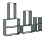 Carson Carrington Shorewood Modern 7 Block Wood Shelving Set