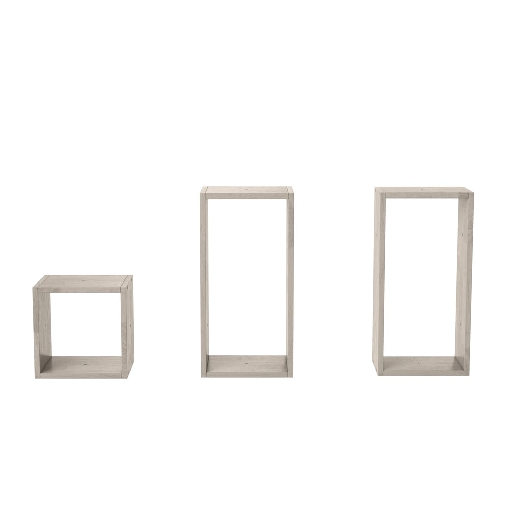 Carson Carrington Shorewood Modern 7 Block Wood Shelving Set