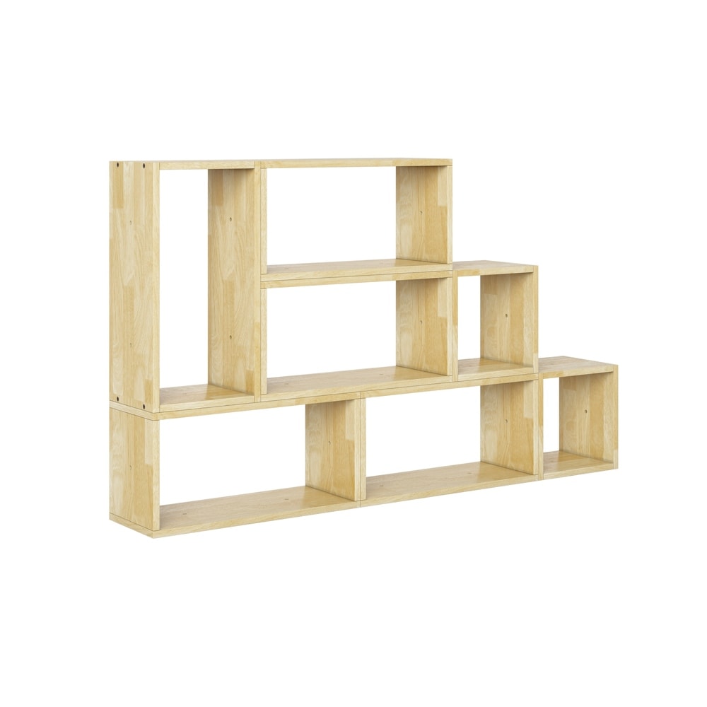 Carson Carrington Shorewood Modern 7 Block Wood Shelving Set