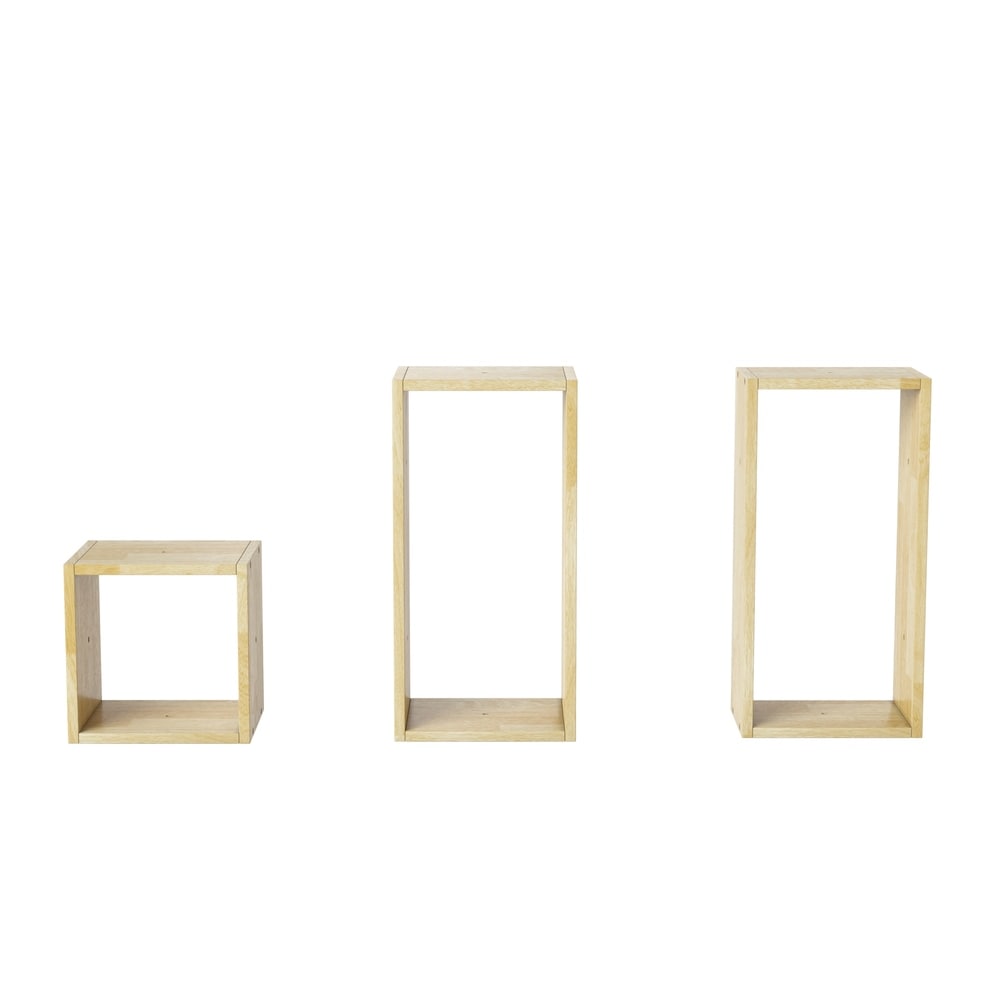 Carson Carrington Shorewood Modern 7 Block Wood Shelving Set