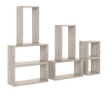 Carson Carrington Shorewood Modern 7 Block Wood Shelving Set