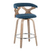 Carson Carrington Viby Fixed-Height Counter Stool with Bent Wood Legs & Round Footrest (Set of 2)