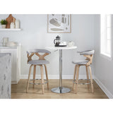 Carson Carrington Viby Fixed-Height Counter Stool with Bent Wood Legs & Round Footrest (Set of 2)